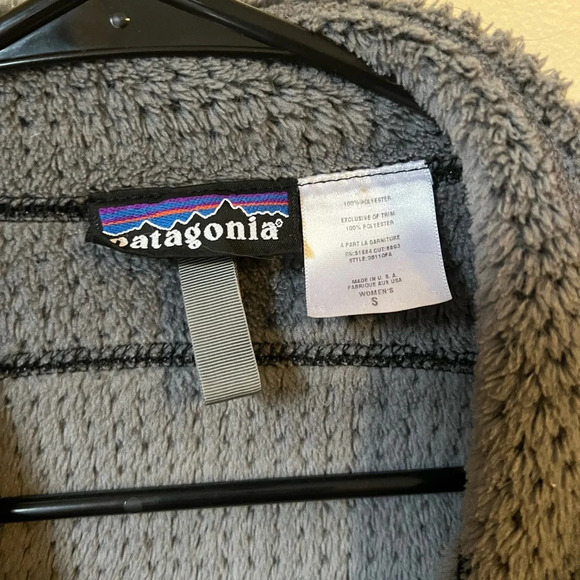 Patagonia Black Fleece Zip Up Jacket, size small - Picture 2 of 8